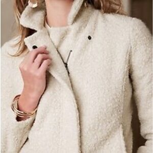 Banana Republic Cream Teddy Jacket